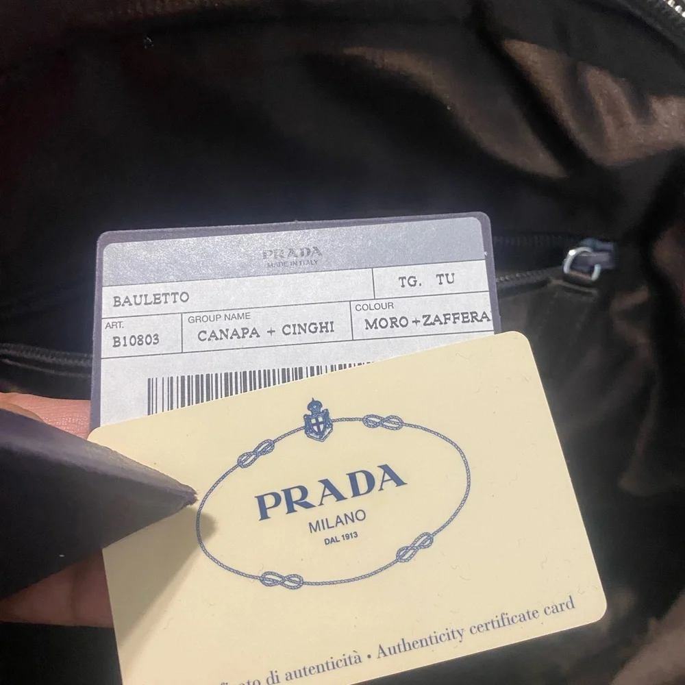 Prada Yellow and Brown Travel Bag - Picture 14 of 16
